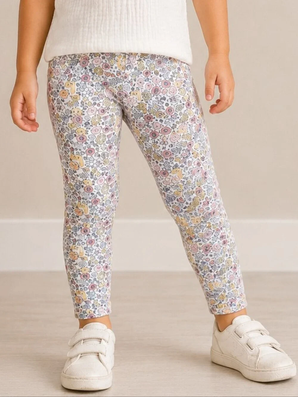 Simple Joys by Carter's Girls Floral Leggings Multicolor Pants Size 3T Spring